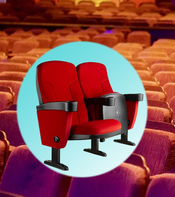 Multiplex Chair With Cup Holder